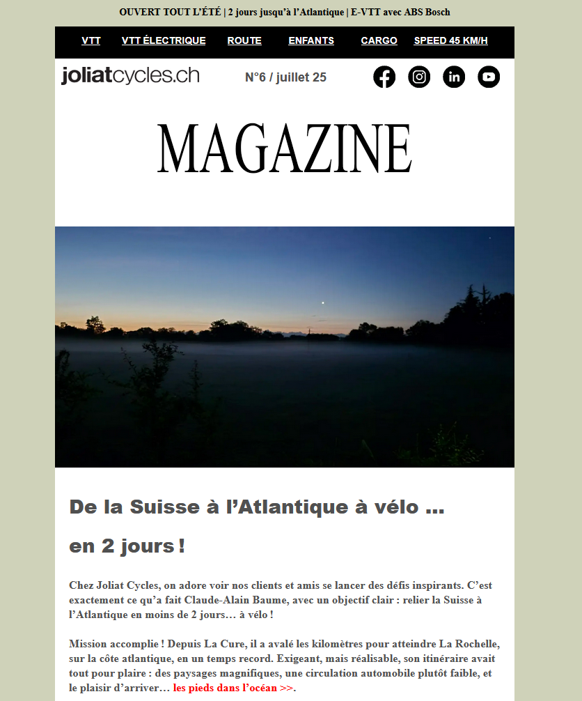 Magazine Joliat Cycles