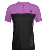 SCOTT Maillot crt dame Trail Vertic Zip – hay green/cotton white