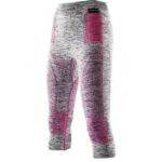 X-Bionic Sous vêt dame accumulator Evo pant medium 3/4 – lake blue melange/white