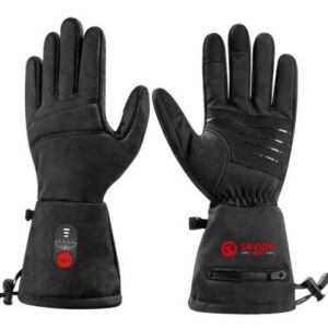 SAVIOR Gants lg chauffants à doigts – black