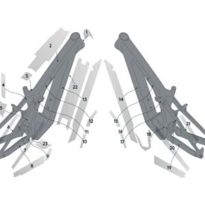 SCOTT Kit de protection Bold Linkin (gloss) – brillant