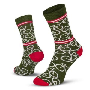 Le Patron Chaussettes Bicycle – army green