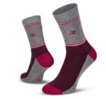 Le Patron Chaussettes Vintage Cyclist – aubergine