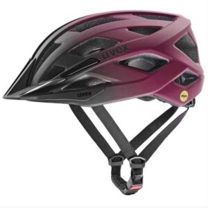 Uvex Casque i-vo 2 MIPS – cranberry black matt