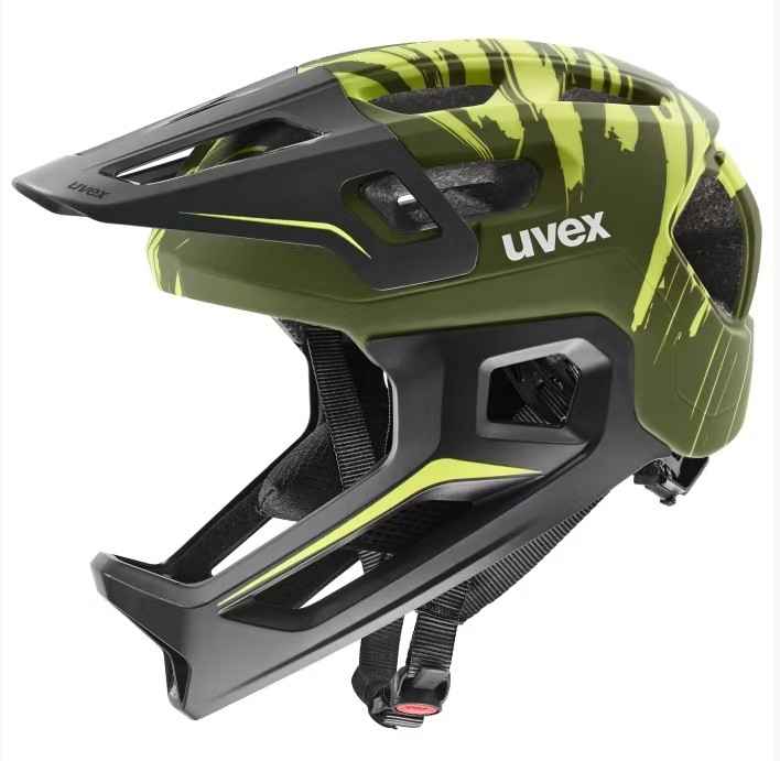 Uvex Casque intégral react jr fullface – dark olive matt