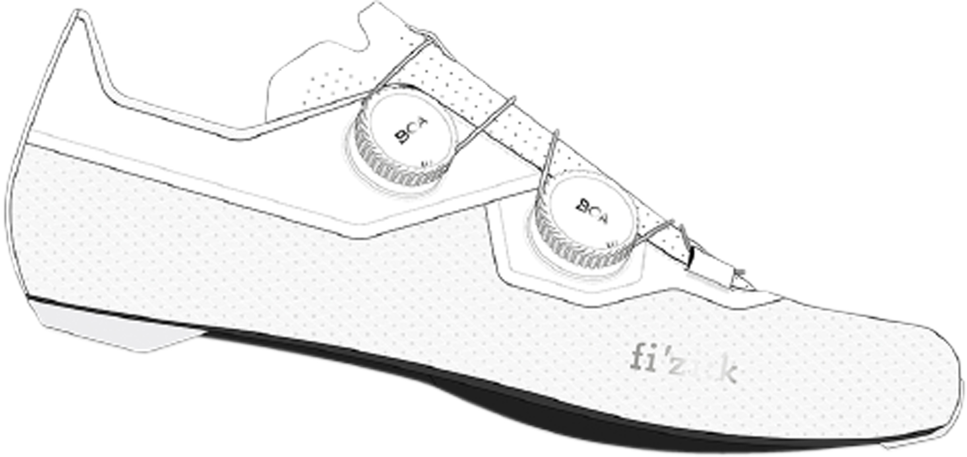 Fizik Chaussures route Nyma – blanc