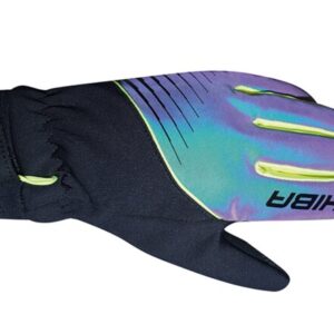 Chiba Gants enfant Waterproof – rainbow reflective/black