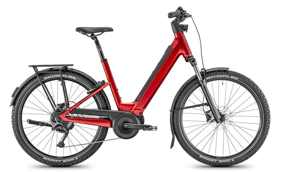 Moustache XROAD 2 OPEN (600Wh, perfomance line) – Rouge Profond Métal