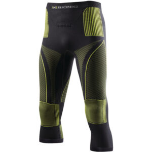 X-Bionic Sous vêt. Accumulator Evo Pant Medium 3/4 – charcoal/yellow